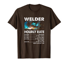 Load image into Gallery viewer, Welder hourly rate how to do my job Welder shirt
