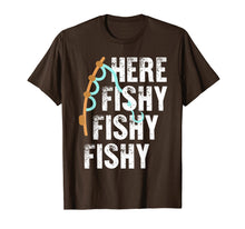 Load image into Gallery viewer, Here Fishy Fishy Lucky Fisherman T-Shirt: Fishing Game On