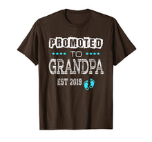 Load image into Gallery viewer, Mens Promoted to Grandpa 2019 First Time Grandfather Shirt Gift