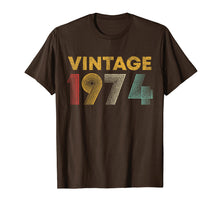Load image into Gallery viewer, 45th Birthday Gift Idea Vintage 1974 T-Shirt Men Women
