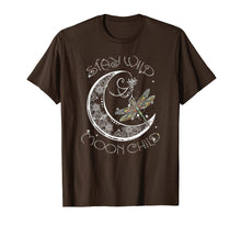 Load image into Gallery viewer, Stay wild moon child t-shirt moon, dragonfly