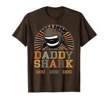 Load image into Gallery viewer, Mens Retro Daddy Shark Tshirt | Gift For Father's Day