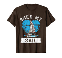 Load image into Gallery viewer, Mens She's My Sail He's My Anchor Matching Couples T-Shirts