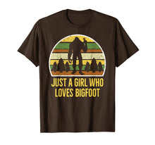 Load image into Gallery viewer, Girl Bigfoot T-Shirt, Just a Girl Who Loves Bigfoot Shirt