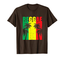 Load image into Gallery viewer, Reggae Flag Jamaican Vacation T-Shirt Gift with Palm Trees