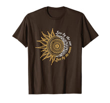 Load image into Gallery viewer, Live By The Sun Love By The Moon Hippie Life Tshirt Gifts