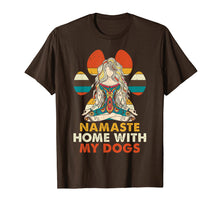 Load image into Gallery viewer, Namaste Home With My Dogs Yoga T-Shirt Funny Paw Tee