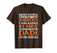 Load image into Gallery viewer, For my dad, my hero Leukemia Awareness T shirt
