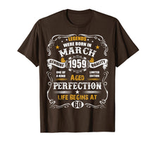 Load image into Gallery viewer, March 1959 60th Birthday T-Shirt Vintage 60 Years Old Gift