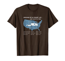 Load image into Gallery viewer, Checking off my Bucket List Funny Fifth Wheel RV T-shirt
