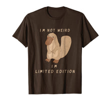 Load image into Gallery viewer, I'm Not Weird Funny Platypus Funny T-Shirt