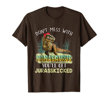 Load image into Gallery viewer, Nanasaurus Jurasskicked Shirt Nana Christmas Gift