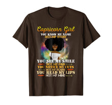 Load image into Gallery viewer, Capricorn Girl You Know My Name Not My Story T-Shirt