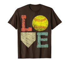 Load image into Gallery viewer, Girls Love Softball Shirt Mom Women Distressed Ball T-shirt