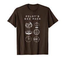 Load image into Gallery viewer, Pilot's Six Pack Funny Flying Gift T-Shirt