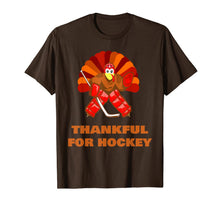 Load image into Gallery viewer, men and women Turkey gift - thankful for hockey thanksgiving T-Shirt