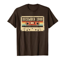 Load image into Gallery viewer, Vintage December 1988 31st birthday Gift Retro Cassette Tape T-Shirt