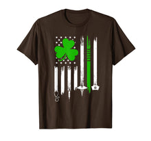 Load image into Gallery viewer, American Flag Shamrock Nurse St Patrick's Day Gifts T-Shirt-466086