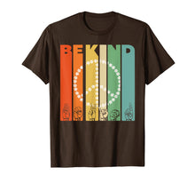 Load image into Gallery viewer, Be Kind Daisy Peace Sign Vintage Retro I Choose Kindness T-Shirt-319235
