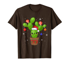 Load image into Gallery viewer, Cactus Christmas Tree Gift Santa Xmas Succulent Plant Lovers T-Shirt