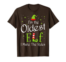 Load image into Gallery viewer, I'm The Oldest Elf Christmas Gift Idea Xmas Family T-Shirt