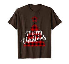 Load image into Gallery viewer, Christmas Tree Red Buffalo Plaid Merry Christmas Gift T-Shirt