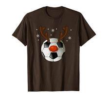 Load image into Gallery viewer, Soccer Reindeer Christmas Funny Sport Ball Xmas Gift T-Shirt