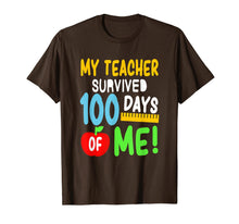 Load image into Gallery viewer, My Teacher Survived 100 Days Of Me 100 School Days T-Shirt-659316