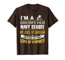 Load image into Gallery viewer, Navy Seabee - I'm A Grumpy Old Navy Seabee T-Shirt