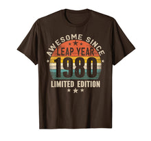 Load image into Gallery viewer, Leap Year Birthday - Awesome Since 1980 Vintage Leap Day T-Shirt-1650055