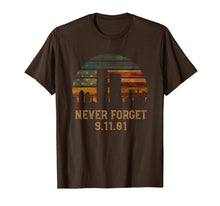 Load image into Gallery viewer, Never forget Patriotic 911 American Flag Vintage Gifts T-Shirt