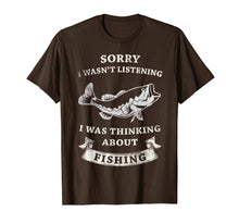 Load image into Gallery viewer, i was thinking about Fishing Gift Funny Distressed Classic T-Shirt