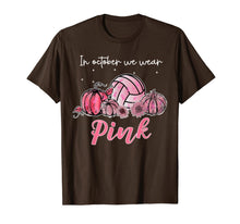 Load image into Gallery viewer, In October We Wear Pink Volleyball Breast Cancer Awareness T-Shirt
