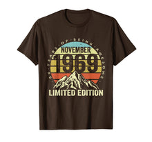 Load image into Gallery viewer, Born November 1969 Limited Edition Birthday Gifts 50th bday T-Shirt