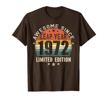 Load image into Gallery viewer, Leap Year Birthday - Awesome Since 1972 Vintage Leap Day T-Shirt-2718129