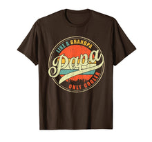 Load image into Gallery viewer, Dad gifts Papa like a Grandpa only Cooler Dad - Grandpa gift T-Shirt-866714