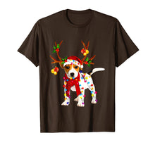 Load image into Gallery viewer, Santa jack russell gorgeous reindeer Light Christmas Lover T-Shirt