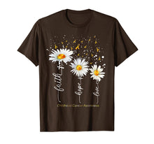 Load image into Gallery viewer, Faith Hope Love Childhood Cancer Awareness White Sunflowers