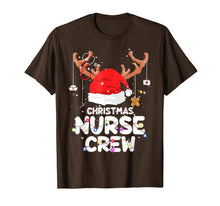 Load image into Gallery viewer, Christmas Nurse Crew Santa Hat Reindeer Merry Christmas gift T-Shirt