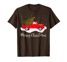 Load image into Gallery viewer, Vintage Wagon Christmas Shirt Tree on Car Xmas red Truck T-Shirt