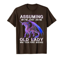 Load image into Gallery viewer, Assuming I'm just an Old Lady Was Your First Mistake TShirt