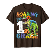 Load image into Gallery viewer, Roaring 1st Grade Dinosaur Back to School Backpack Shirt Boy