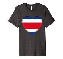 Load image into Gallery viewer, I Love Costa Rica T-Shirt | Costa Rican Flag Heart Outfit