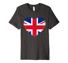Load image into Gallery viewer, I Love United Kingdom UK T-Shirt | British Flag Heart Outfit