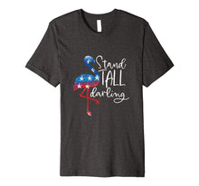 Load image into Gallery viewer, 4th Of July Flamingo Shirt Women Girls American Flag Gift