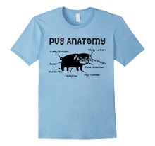 Load image into Gallery viewer, Pug Anatomy Cute Funny T Shirt Gifts Sarcastic Novelty Humor