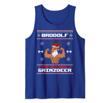 Load image into Gallery viewer, Brodolf The Red Nose Gainzdeer Gym Ugly Christmas Sweater Tank Top