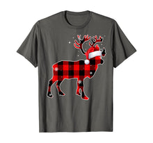 Load image into Gallery viewer, Moose Red Buffalo Plaid Christmas Matching Family Xmas Gift T-Shirt