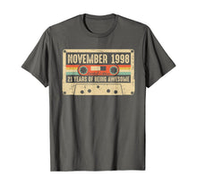 Load image into Gallery viewer, Vintage November 1998 21st birthday Gift Retro Cassette Tape T-Shirt