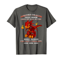 Load image into Gallery viewer, Annoyed Dragon Touchy Dragon Grouchy Ball Of Fire T-Shirt